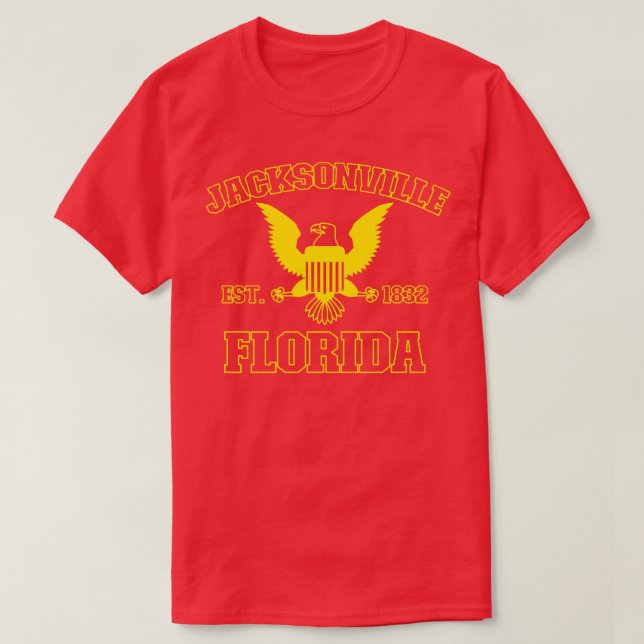 Camiseta Jacksonville Florida Jacksonville FL (Frente do Design)