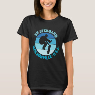 Camiseta Jacksonville Flórida Skateboarder Urna Skateboardi