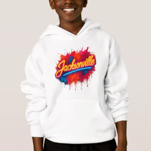 Camiseta Jacksonville Retro Neon Street Art Design