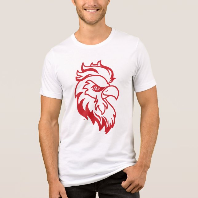 Camiseta Jacksonville State University Gamecocks Red Eagle (Frente)