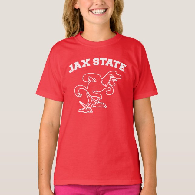 Camiseta Jacksonville State University JAX State Gamecocks (Frente)