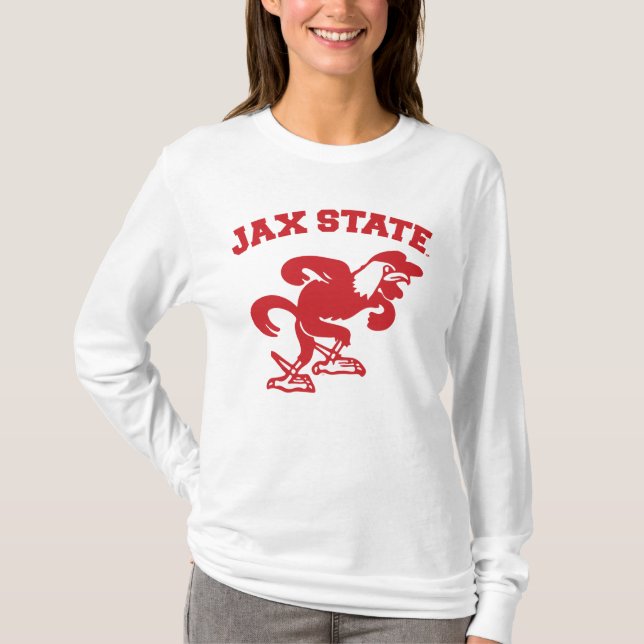 Camiseta Jacksonville State University JAX State Gamecocks (Frente)