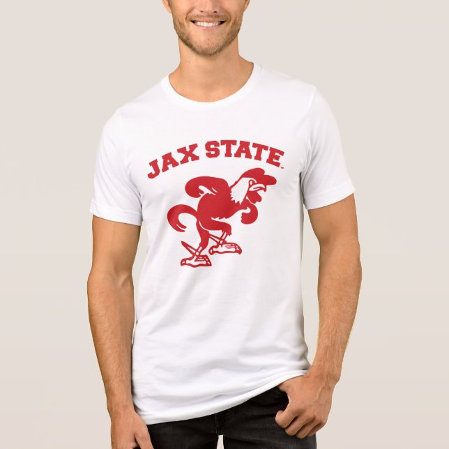 Camiseta Jacksonville State University JAX State Gamecocks (Frente)