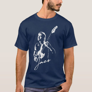 Camiseta Jaco Pastorius Estilo Vintage Trabalho de arte