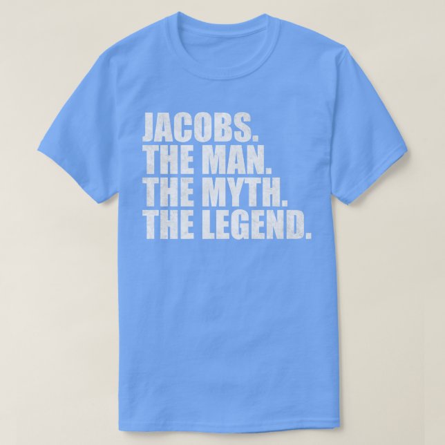 Camiseta Jacobs Nome da família Jacobs sobrenome Jacobs S (Frente do Design)