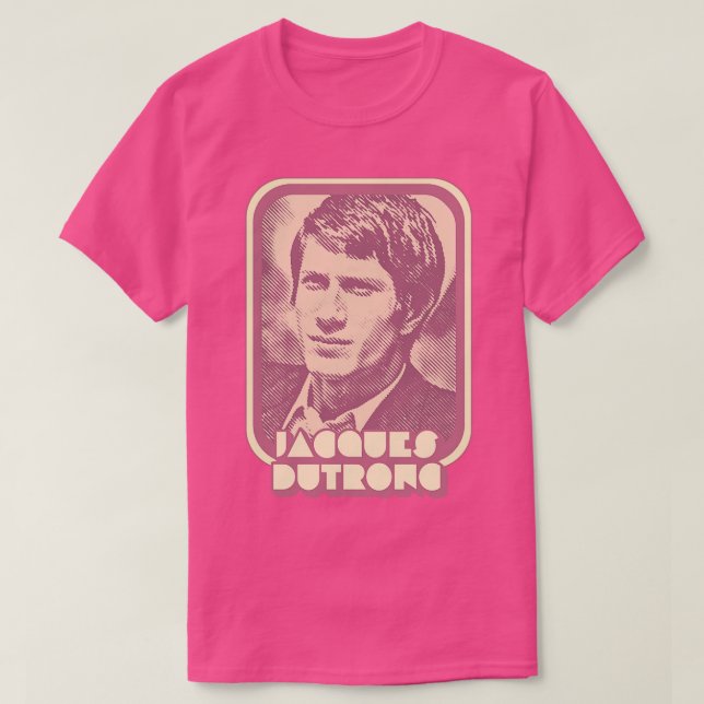 Camiseta Jacques Dutronc Retro Francophile Design (Frente do Design)