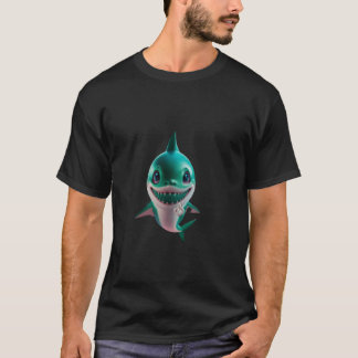 Camiseta Jade Smiling Peace Shark, Cute, Adorable, Fun Fish