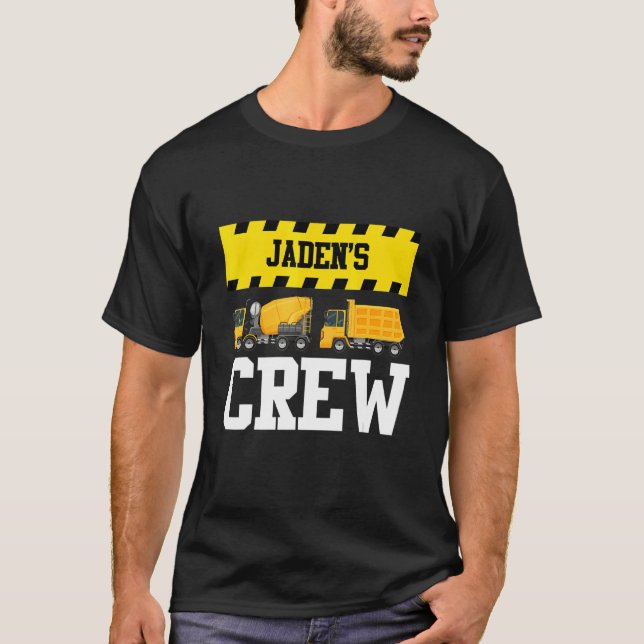 Camiseta Jaden Construction Crew Custom Dumpcaminhão Truc (Frente)