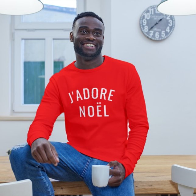 Camiseta J'ADORE NOËL ama o natal (Criador carregado)