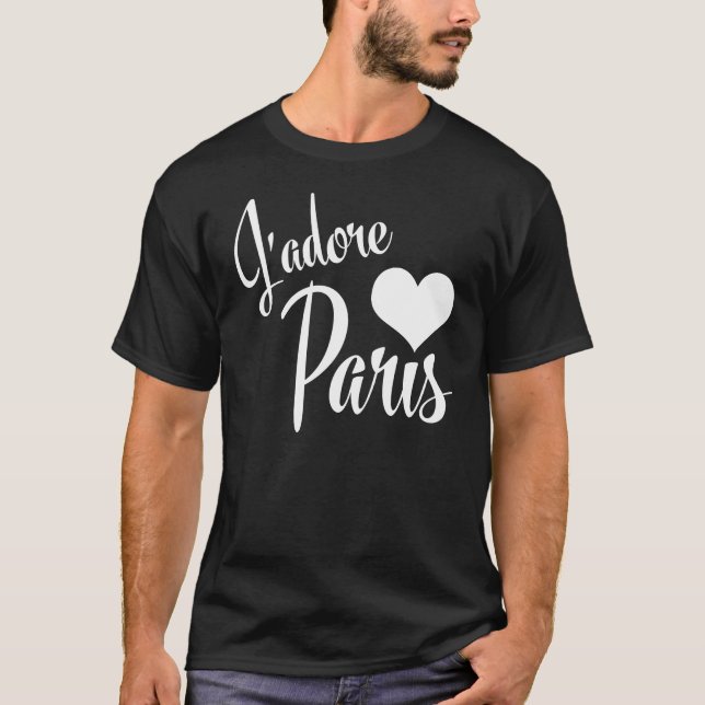 Camiseta J'Adore Paris - amor Paris de I (Frente)