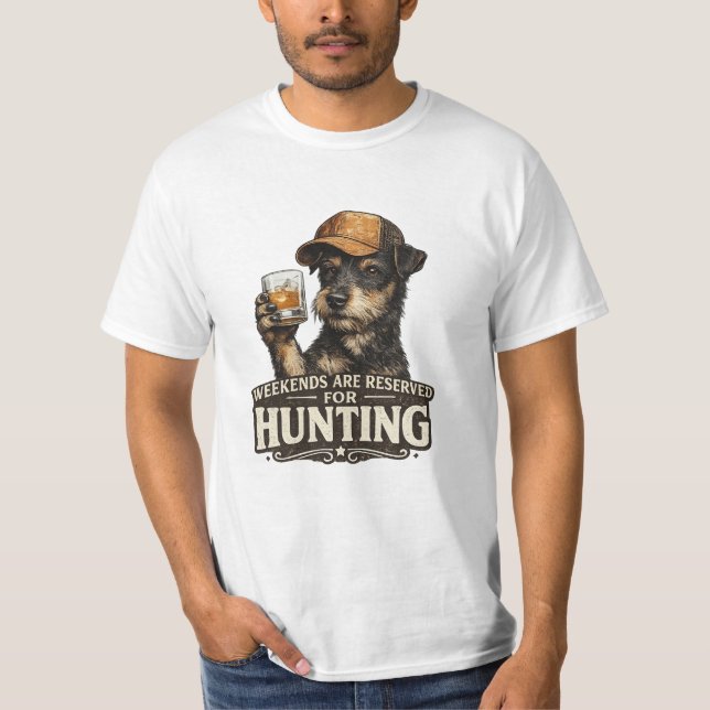 Camiseta Jagdterrier Cachorro de Caça Engraçado (Frente)
