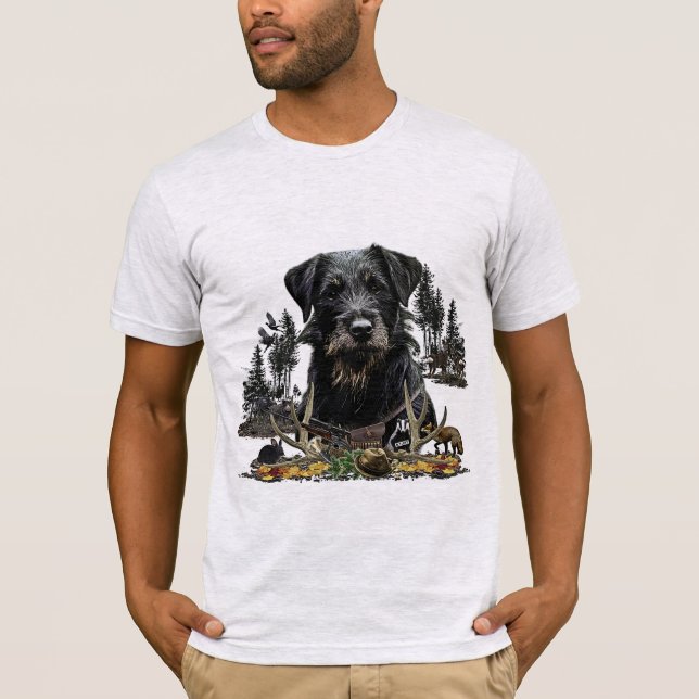Camiseta Jagdterrier - versátil cão caçador (Frente)