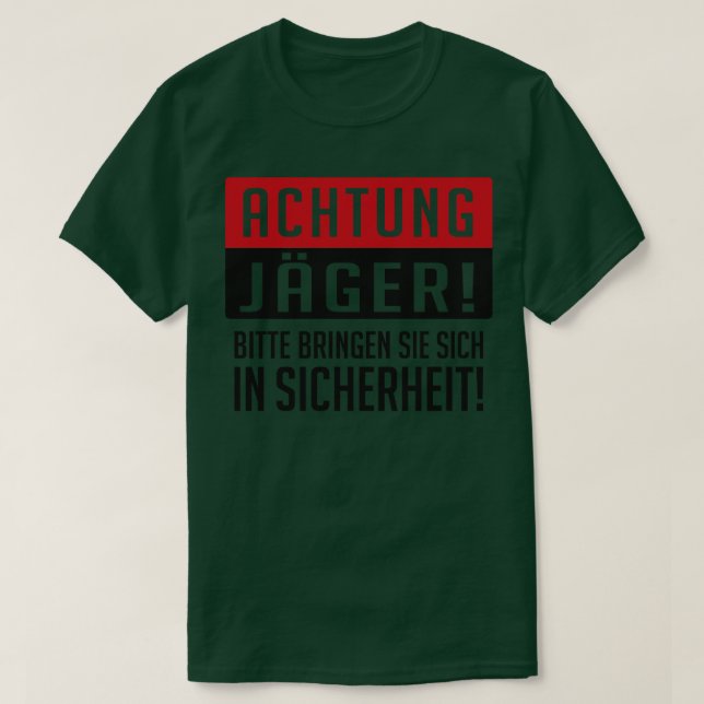 Camiseta Jager Achtung (Frente do Design)