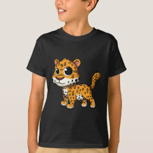 Camiseta Jaguar, Bebê Bonito - Teto De Gato Animal Selvagem