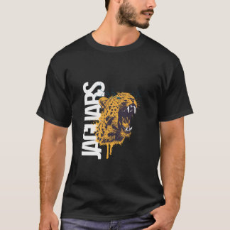 Camiseta Jaguar Feroz Animal Selvagem Rugindo Jaguar Com Te