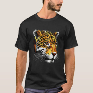 Camiseta Jaguar Grande Felino Pantera Amante de Gatos Diver