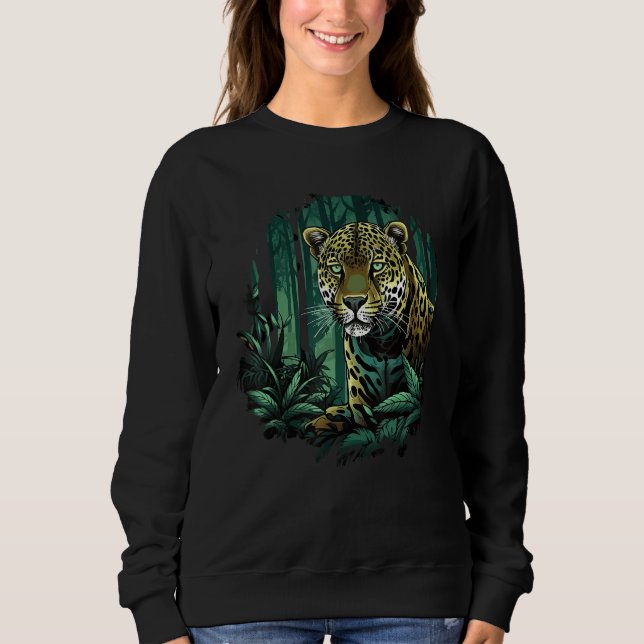 Camiseta Jaguar In Jungle Big Cat Lover Print Graphic Art D (Frente)