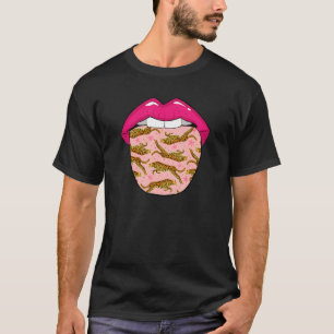Camiseta Jaguar Lábios animais selvagens Big Cat Jaguar