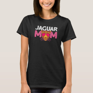 Camiseta Jaguar Mamãe Rosa Óculos escuros