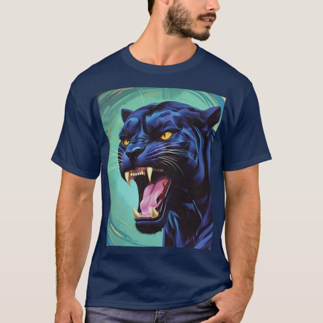 Camiseta Jaguar - Pantera Negra (Frente)