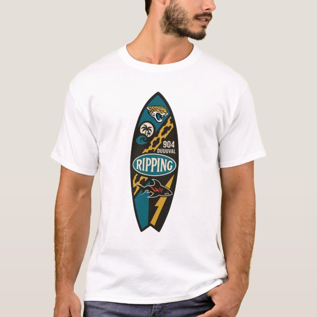 Camiseta Jaguar Surfing RIPPING (Frente)