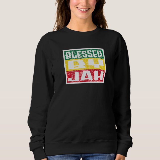 Camiseta Jah Bless Rasta Raggae Ragga Roots God Rasta (Frente)