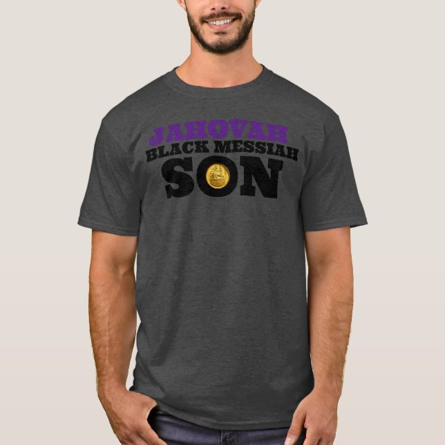 Camiseta JAHOVÁ MESSIAS NEGRO (Frente)