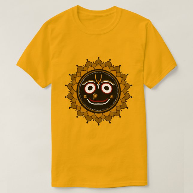 Camiseta Jai Jagannath - Arte Krishna (Frente do Design)
