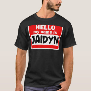 Camiseta Jaidyn Hello Meu Nome É Tshirt Name On Custom