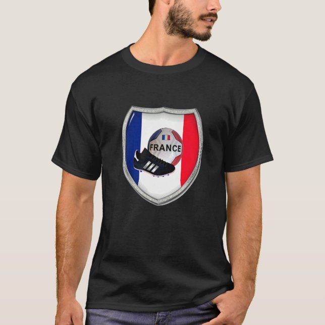 Camiseta J'aime La France J'aime Le Football Maillot Pour L (Frente)