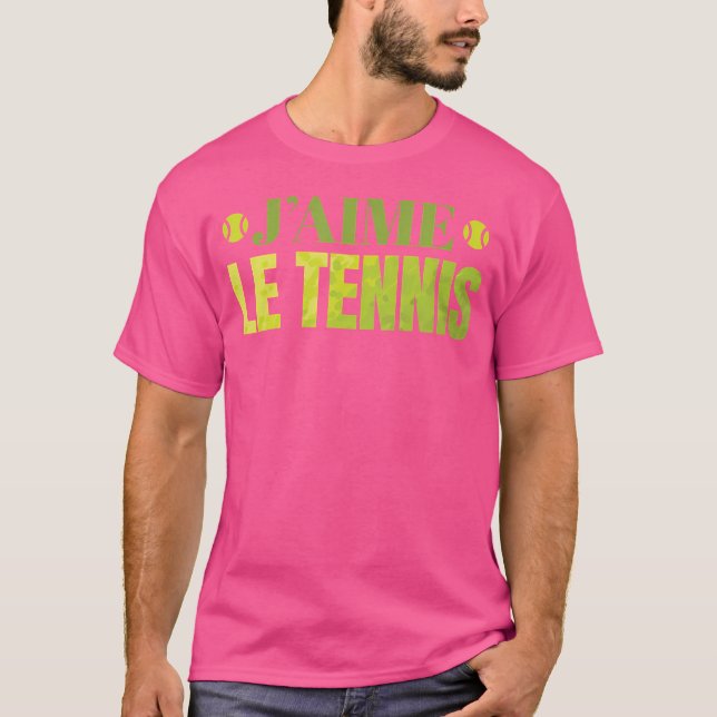 Camiseta J'Aime Le Tênis I Love Tênis (Frente)