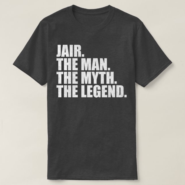 Camiseta JairJair Nome Jair nome dado (Frente do Design)