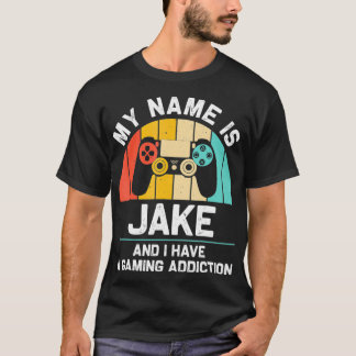 Camiseta JAKE Gift Name Personalized Funny Gaming Geek Birt