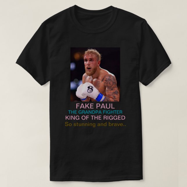 Camiseta Jake Paul, o lutador do avô (Frente do Design)