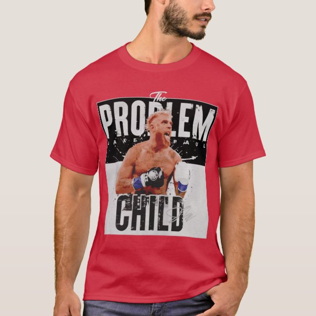 Camiseta Jake Paul The Problem Child Assinatura (Frente)