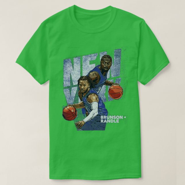 Camiseta Jalen Brunson Julius Randle New York Duo (Frente do Design)