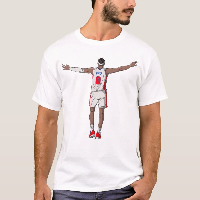 Camiseta Jalen Duren - Basquete de Detroit (Frente)