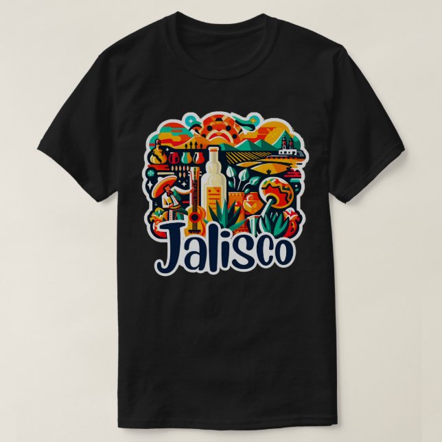 Camiseta Jalisco 3 (Frente do Design)