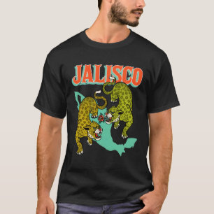 Camiseta Jalisco Mexico Jaguar Cat World Viagem do México