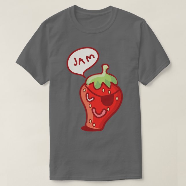Camiseta Jam de Morango (Frente do Design)