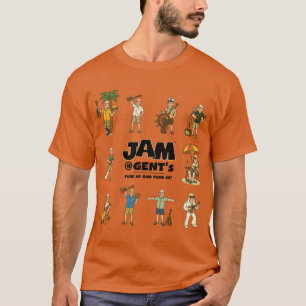Camiseta JAM Gents com Cartoon Uke Gents amigo amigo