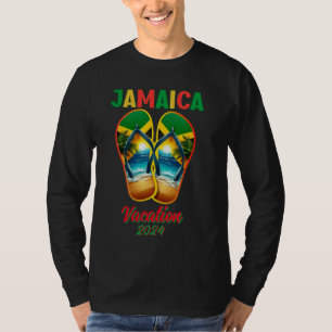 Camiseta Jamaica 2024 Sacudir Flop Vacation Tropical Beach