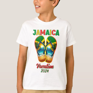 Camiseta Jamaica 2024 Sacudir Flop Vacation Tropical Beach