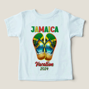 Camiseta Jamaica 2024 Sacudir Flop Vacation Tropical Beach