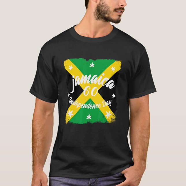 Camiseta Jamaica 60º Dia da Independência Jamaica 60 Annive (Frente)