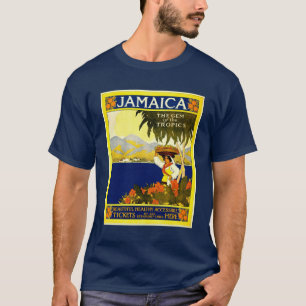 Camiseta Jamaica, A Gema dos Trópicos, Estilo Vintage