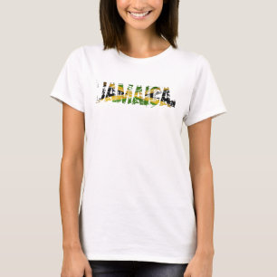 Camiseta Jamaica afligiu a parte superior de tanque da