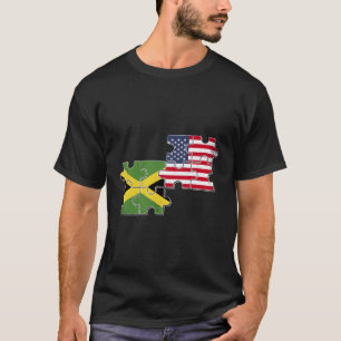 Camiseta Jamaica American Flag Usa Jamaican