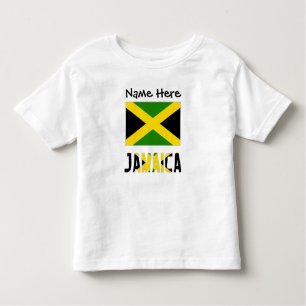 Camiseta Jamaica and Jamaican Flag with Your Name