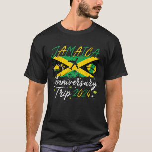 Camiseta Jamaica Anniversário de Viagem ao Casal 2024 Vacat